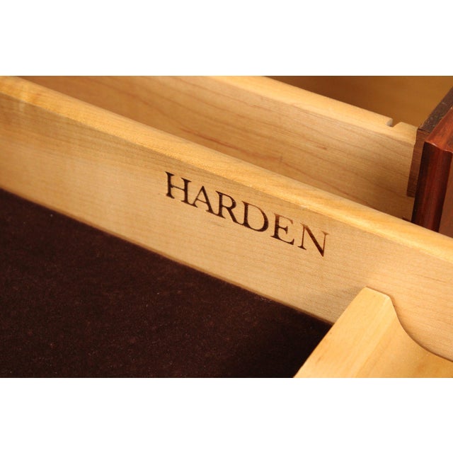 2000 - 2009 Harden Georgian Style Cherry Leather Top Executive Writing Desk For Sale - Image 5 of 12