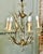 Vintage French Crystal and Brass Chandelier, 1950 For Sale - Image 6 of 8