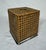Vintage Rattan cane webbing weave tissue box cover with an inner stainless steel liner box. Great condition. Age...