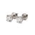 Modern Unisex 14k White Gold 1.29ctw Round Diamond Screw Back Stud Earrings, Pair For Sale - Image 3 of 8