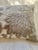 Velvet Foliage Appliquéd Linen and Silk Decorative Lumbar Pillow Cover For Sale - Image 4 of 8