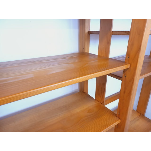 Large Modular Bookcase with Pine Shelves, 1970s, Set of 6 For Sale - Image 13 of 18