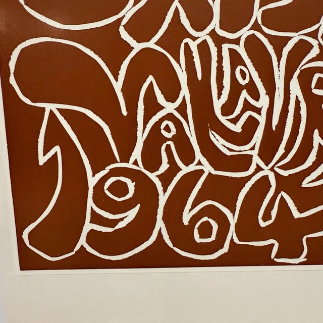 Pablo Picasso 1964 Picasso Poster Exposition Vallauris, Mid-Century Modern, Paper For Sale - Image 4 of 5