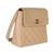 Traditional Vintage 24K Beige Quilted Caviar CC Shoulder Handbag For Sale - Image 3 of 9