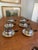 Vintage Silver-Plated Espresso Cup & Saucer Set With Bakelite Handles – Set of 6 For Sale - Image 9 of 9