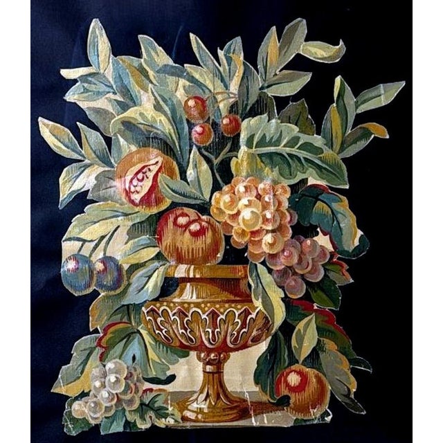 Painting Cutout Oil on Canvas Framed With Faux-Bamboo Wood -02 For Sale - Image 4 of 12