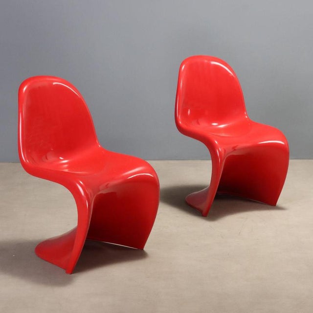 Panton Chairs by Verner Panton for Vitra, Set of 2 For Sale - Image 10 of 10