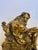 Rococo Antique Bronze Figural Andirons -a Pair For Sale - Image 3 of 16