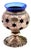 Silver Candlestick with Star-Shaped Cutouts For Sale