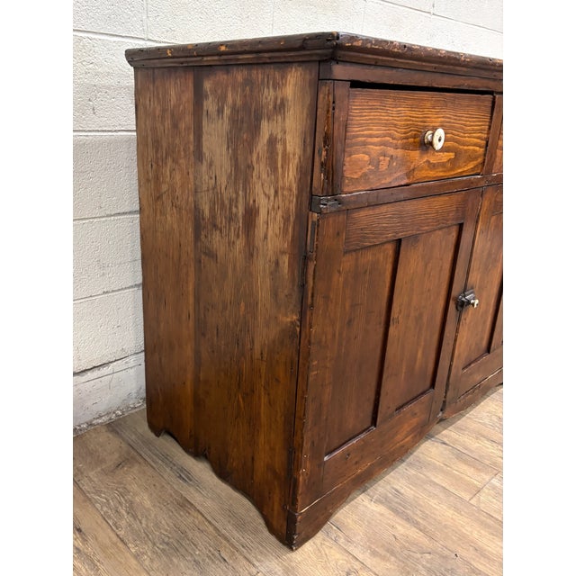 Farmhouse Antique Primitive Farmhouse Jelly Cupboard Pie Safe For Sale - Image 3 of 13