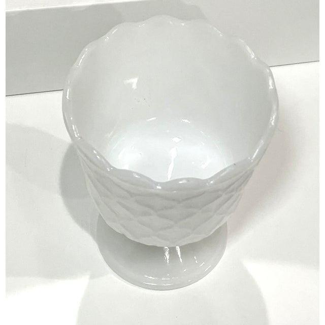 Victorian Vintage e.o. Brody Co. Milk Glass Vase For Sale - Image 3 of 6
