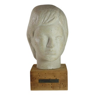 Head Sculpture by Giuseppe Ursi for Litoceramica Piccinelli, 1930s For Sale