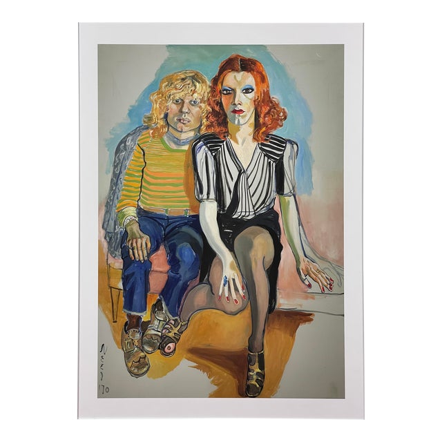 Alice Neel (1900-1984) - ‘Jackie Curtis and Rita Redd’ Archival Pigment Print, Framed. Signed and dated in plate. Housed...