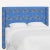 Textile Red from Scalamandre crafted by Cloth & Company Hudson King Headboard, Royal Blue Animal Print For Sale - Image 7 of 7