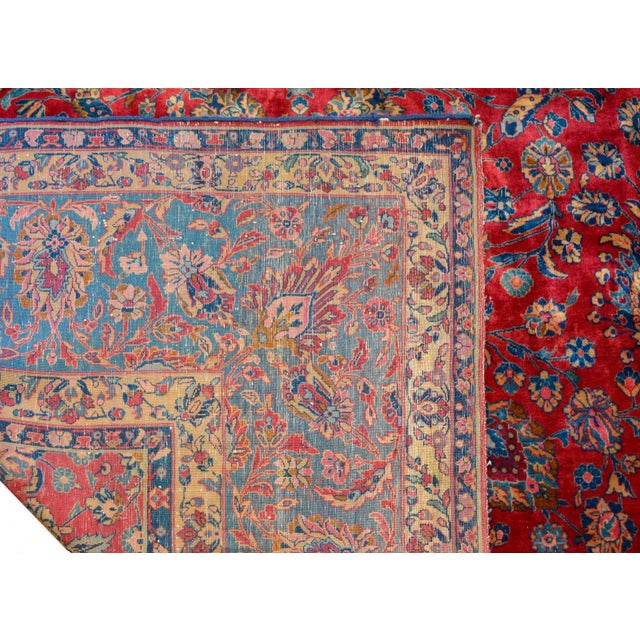Early 20th Century Vintage Kashan Rug For Sale - Image 9 of 11