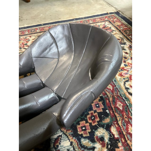 Up for consideration is a beautiful pair of charcoal gray painted wooden hand bowls. These would look lovely in your home...