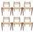 Mid 20th Century Jl Møller Model 78 Teak Dining Side Chair With Danish Paper Cord Seat, Set of Six 6 For Sale