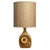 Ceramic Table Lamp with Custom Silk Lampshade attributed to Rene Houben, 1960s For Sale - Image 11 of 11