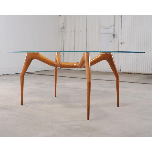 Ico Parisi Style Italian Walnut Spider Leg Dining Table For Sale - Image 18 of 18