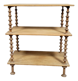 Wood Display Shelf with Shelves, 1890s