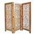 Kayla Vintage Teak Carved Asian Folding Screen / Room Divider For Sale