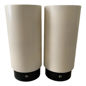 Vintage Mid-Century Modern Gerald Thurston for Lightolier Canister Up Light Lamps - a Pair