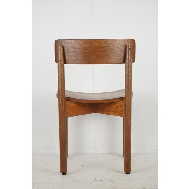 Mid 20th Century Oak Wood Dining Chair For Sale - Image 6 of 7