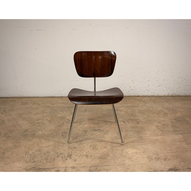 Brown DCM Chair by Charles & Ray Eames for Herman Miller, 1950s For Sale - Image 8 of 13