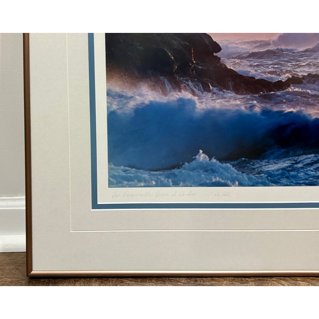 Large 39" Signed Limited Edition Seascape Photograph - "Inexpressible Sense of Wonder" For Sale - Image 4 of 12