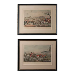A Pair of Alken Hunt Scenes, 19th Century