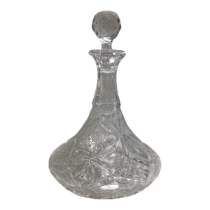 Vintage Crystal Ship's Decanter