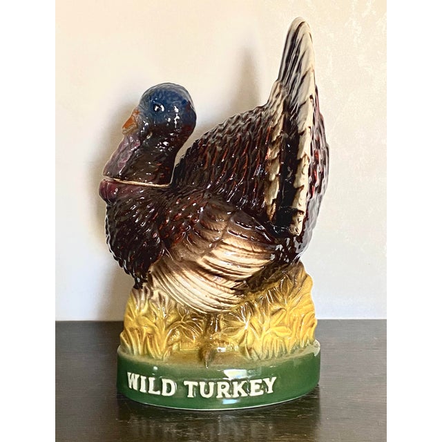 Mid-Century Modern Vintage Wild Turkey Ceramic Decanter For Sale - Image 3 of 6