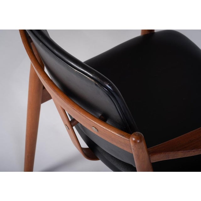 Tan Danish Armchair by Arne Vodder in Teak for Sibast Furniture, 1960s For Sale - Image 8 of 14