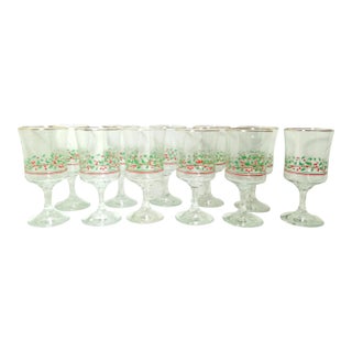 Vintage Arby's Christmas Collection Goblets- Set of 11 For Sale