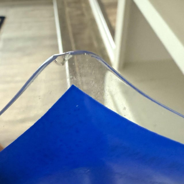 Vintage Al' Ecu De France London Sw1 Ashtray Cobalt Blue For Sale In Charleston - Image 6 of 6