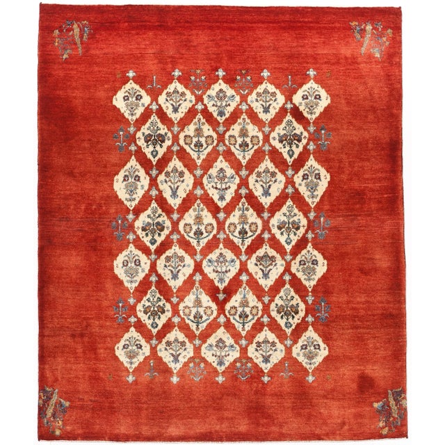 Early 21st Century Persian Zollanvari Tribal Rug. 5'x 6' For Sale - Image 13 of 13