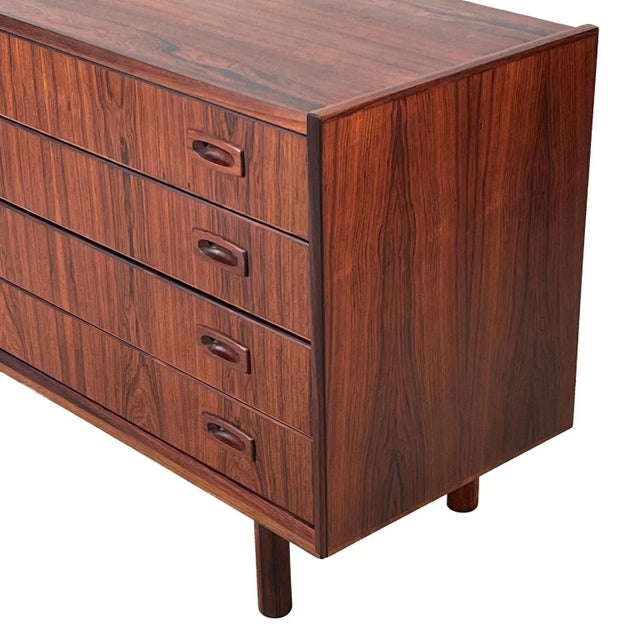 Wood Vintage Danish Rosewood Dresser For Sale - Image 7 of 8