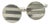 1990s Pair of Tiffany & Co Estate Mens Chevron Circle Cufflinks Sterling Silver For Sale