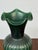 Antique Replica Green Ribbed Pottery Vase For Sale - Image 11 of 12