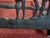 Terra Cotta John B. Mortensen Western Sculptural Stone-Top Table, Bronze Panel For Sale - Image 8 of 13