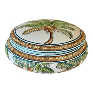 Antique Pittsburgh Scenic Table Lamp With Painted Glass Dome Shade, Circa 1930 For Sale