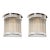 Art Deco Style Chrome & Glass Rod Sconces For Sale