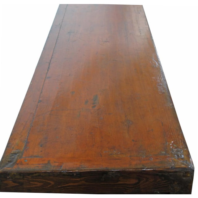 Vintage Sideboard With Hand Painted Flowers & Butterflies Doors For Sale - Image 10 of 12