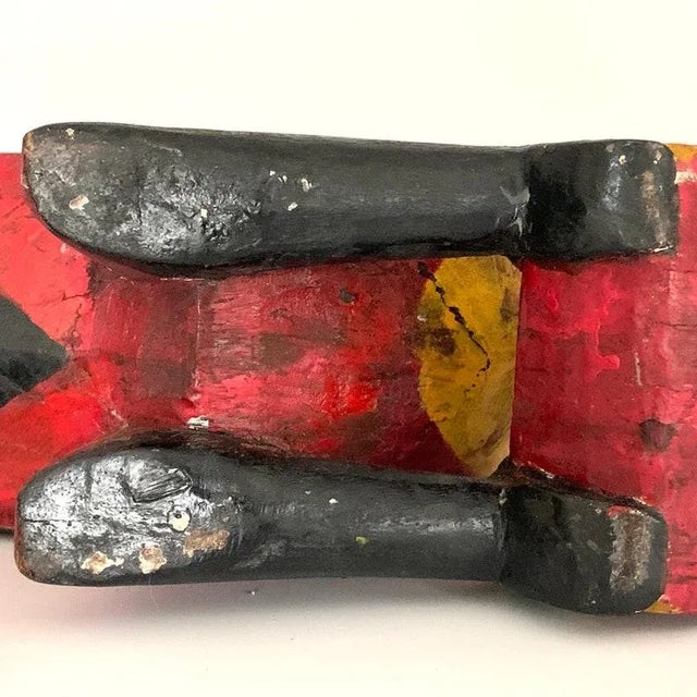 1970s Vintage Wooden Folk Art Bird For Sale - Image 9 of 10