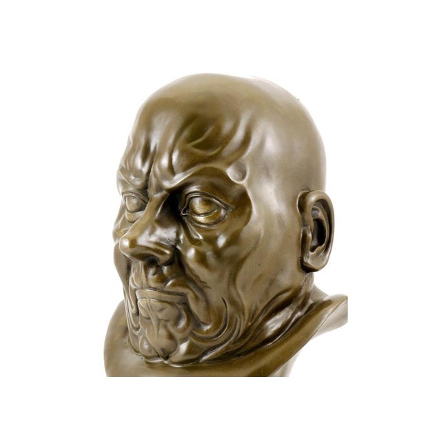 Neoclassical Style Bust, 18th Century, Bronze For Sale - Image 3 of 9