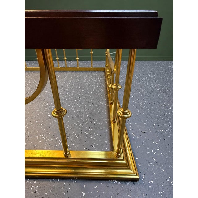 Coffee Vintage Erwin-Lambeth "Fender" Brass Plated Coffee Table For Sale - Image 8 of 12