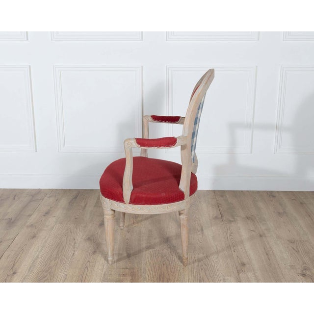 Pair of Swedish Gustavian Armchairs with Original Paint, circa 1820 For Sale In Atlanta - Image 6 of 14