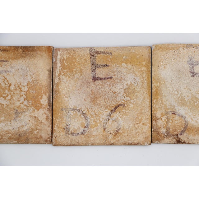 19th Century Set of Four Tiles Depicting a Fortress, Portuguese Baroque For Sale - Image 9 of 10