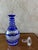 Magnificent blue bohemian crystal whiskey decanter dating from the 1950s. Made in Poland. Perfect condition. Superb work...
