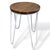 Vintage Elm Bar Stool with White Hairpin Legs For Sale - Image 6 of 8